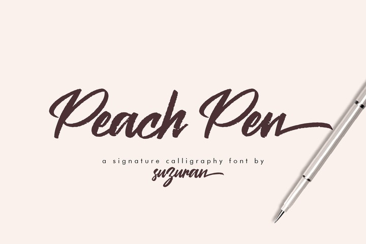 Peach Pen Font
